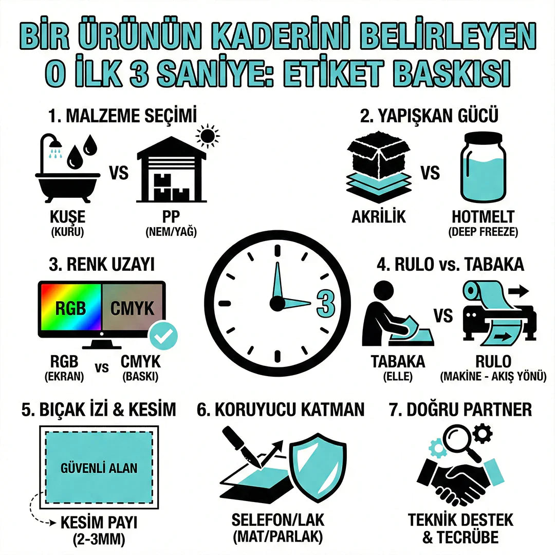 Bir ürünün kaderini belirleyen o ilk 3 saniye: etiket baskısı