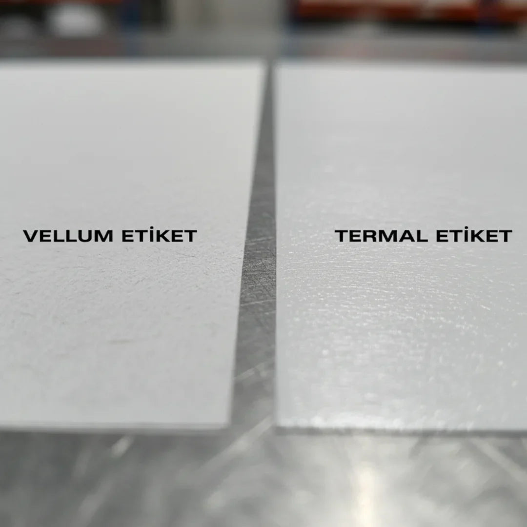 Vellum Etiket ile Termal Etiket Arasındaki Fark Nedir? Yanlış Etiketi Almayın!